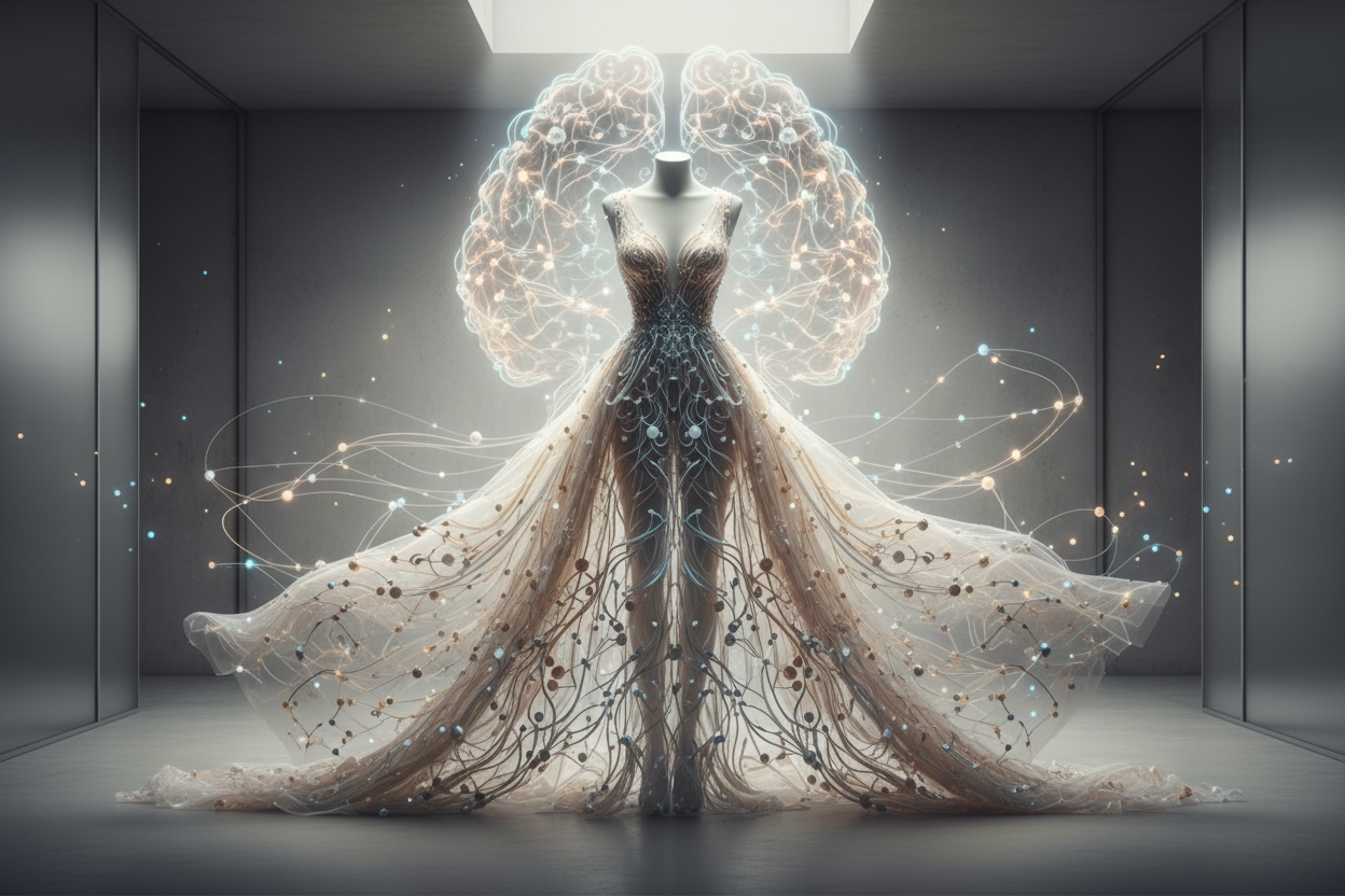 ai for designing dresses AI-Designed fashion runway  AI Operating System for Fashion